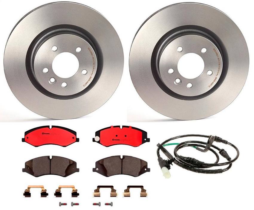 Land Rover Brakes Kit - Brembo Pads and Rotors Front (360mm) (Ceramic) SEM500070 - Brembo 1516857KIT